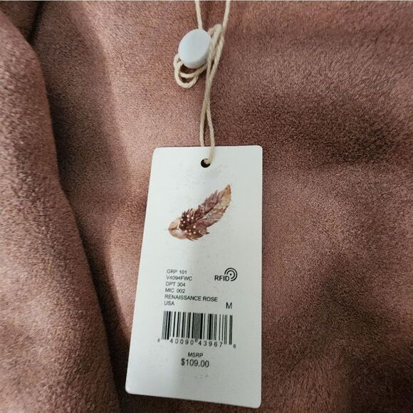 Chelsea And Violet Cozy Maxi Cardi Contrast Tape Faux Fur Maxi Coat Women Size M - Picture 9 of 9